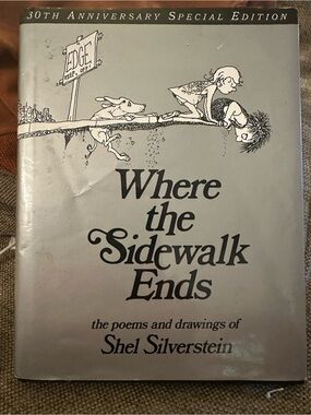 Where the Sidewalk Ends by Shel Silverstein - Silver Cover